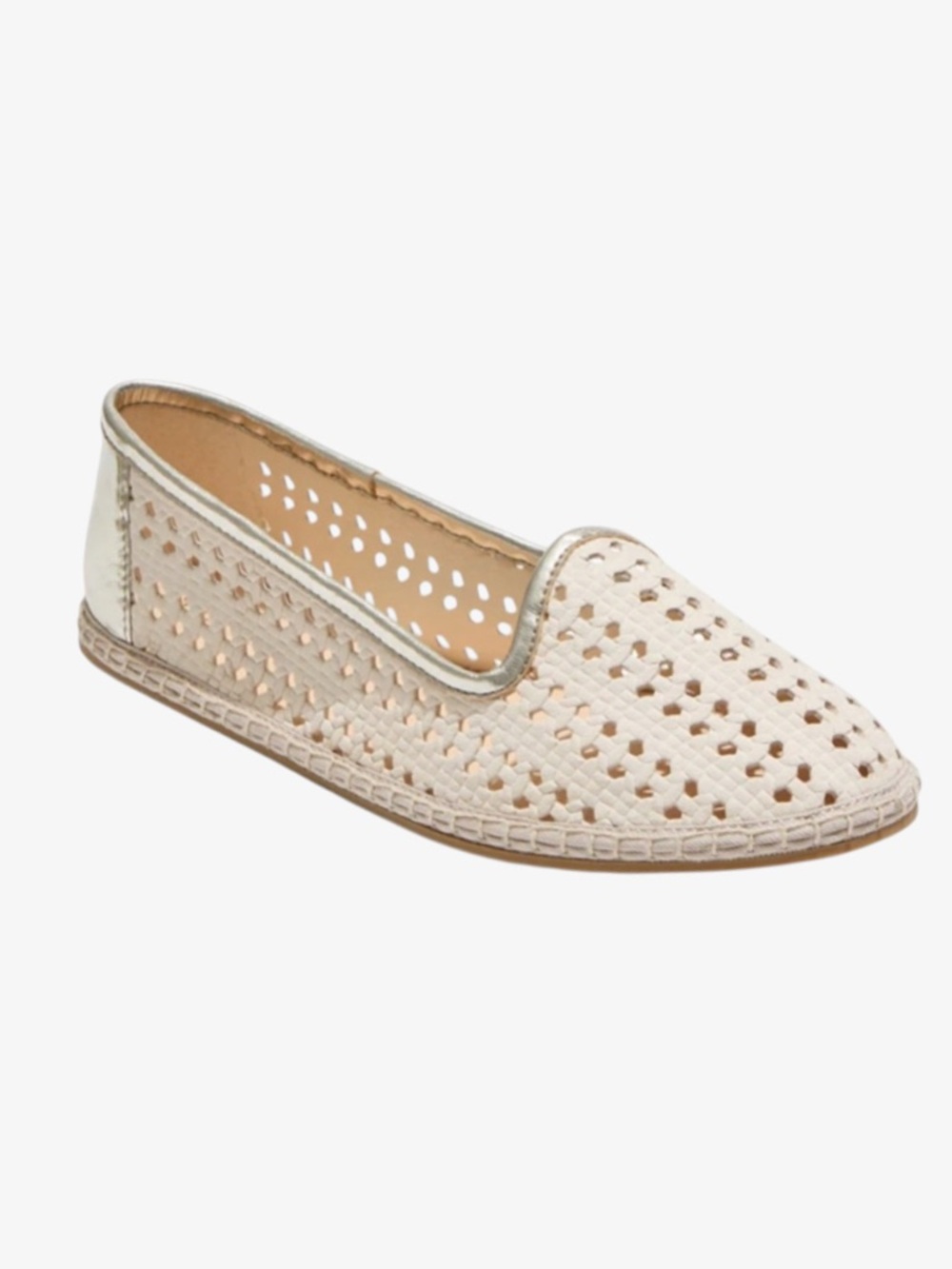 Jack Rogers Conwell Slip On Loafers Ivory Size 9